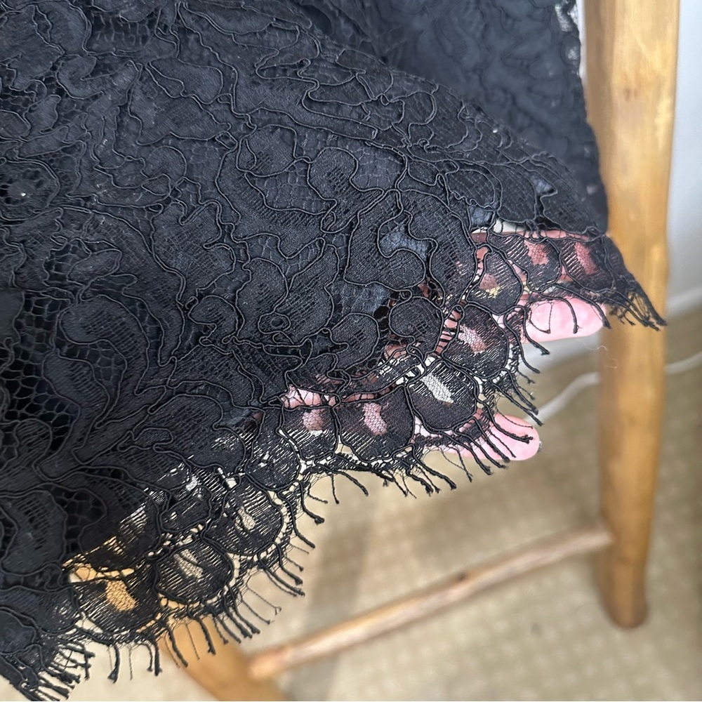 St. John Black Lace Dress 2 - Picture 6 of 11